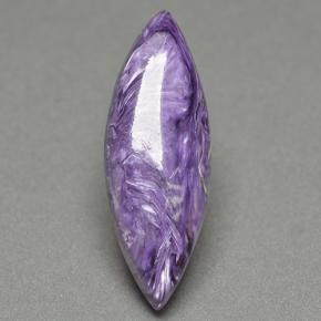 8.50 ct Violet Charoite Gemstone, Charoite Gem in Marquise Cabochon Shape for Sale.