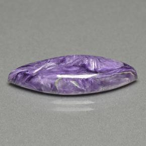 8.50 ct Violet Charoite Stone, Natural Charoite in Marquise Cabochon Shape for Sale