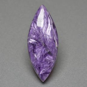 9.46 ct Violet Charoite Gemstone, Charoite Gem in Marquise Cabochon Shape for Sale.