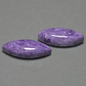 16.62 ctw Violet Charoite Stones, Natural Charoite in Marquise Cabochon Shape for Sale