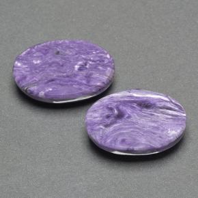 Charoite Gemstones in 16.8 x 11.3 mm Size for Sale, Charoite Stones in Violet Color