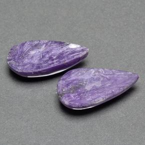 Charoite Gemstones in 18.9 x 9.7 mm Size for Sale, Charoite Stones in Violet Color