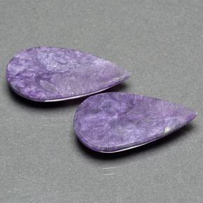 Charoite Gemstones in 20.3 x 10.5 mm Size for Sale, Charoite Stones in Violet Color