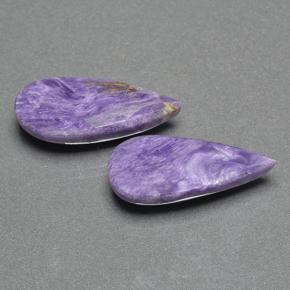 Charoite Gemstones in 21 x 8.9 mm Size for Sale, Charoite Stones in Violet Color
