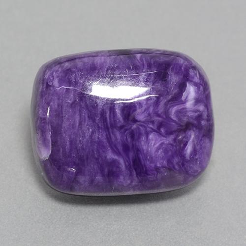 16.05 ct Violet Charoite Stone, Natural Charoite in Cushion Cabochon Shape for Sale