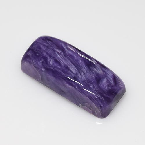 7.11 ct Violet Charoite Gemstone, Charoite Gem in Cushion Cabochon Shape for Sale.