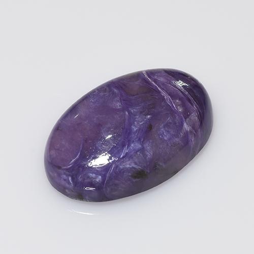 10.28 ct Violet Charoite Gemstone, Charoite Gem in Oval Cabochon Shape for Sale.
