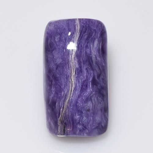 8.77 ct Violet Charoite Gemstone, Charoite Gem in Cushion Cabochon Shape for Sale.