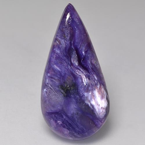 Violet moyen Charoïte gemme - 10.1ct Taille Poire (ID: 528157)
