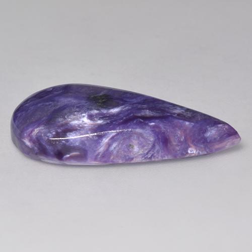 Charoite Gemstone in 26 x 13.1 mm Size for Sale, Charoite Stone in Medium Violet Color