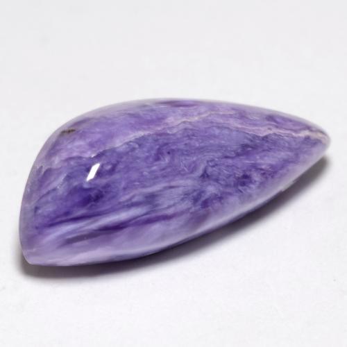5.32 ct Violet Charoite Stone, Natural Charoite in Fancy Cabochon Shape for Sale