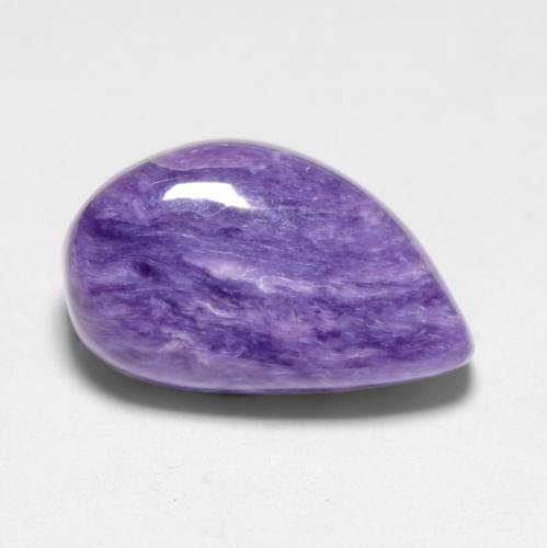 4.12 ct Violet Charoite Gemstone, Charoite Gem in Fancy Cabochon Shape for Sale.