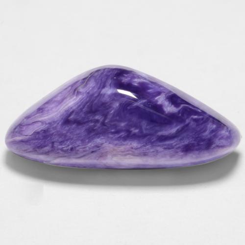 Medium Violet Charoite Gem - 8.6ct Fancy Cabochon (ID: 548115)