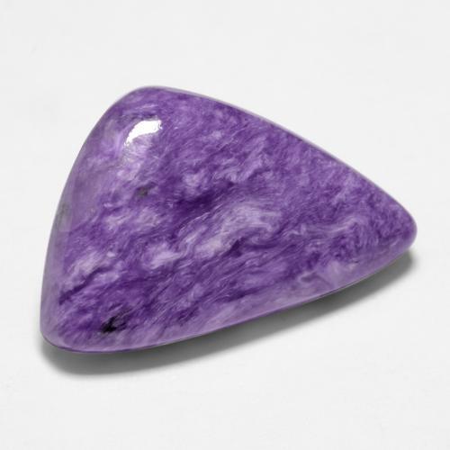 10.30 ct Violet Charoite Stone, Natural Charoite in Fancy Cabochon Shape for Sale