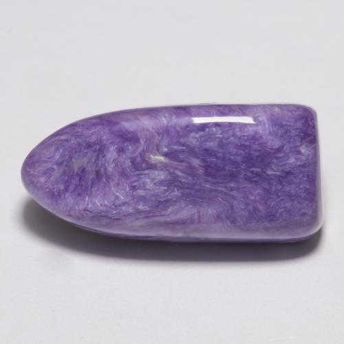 Deep Violet Charoite Gem - 9.6ct Fancy Cabochon (ID: 548292)
