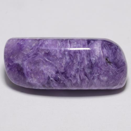 Deep Violet Charoite Gem - 11.8ct Fancy Cabochon (ID: 548296)