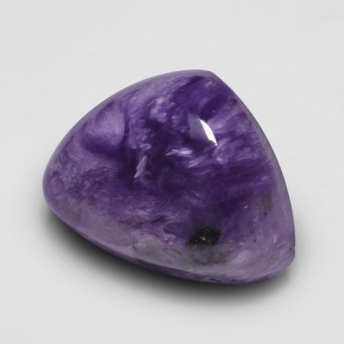 7.99 ct Violet Charoite Stone, Natural Charoite in Fancy Cabochon Shape for Sale