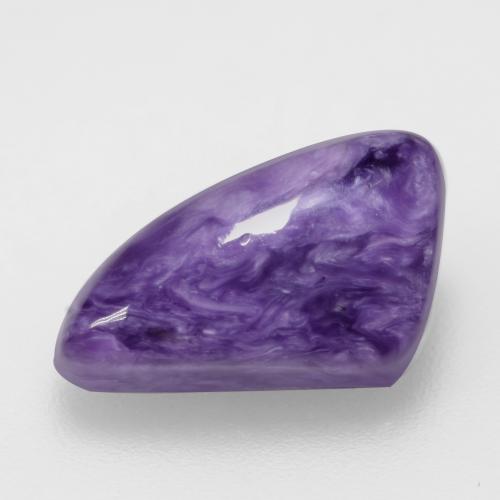 Violet pourpre velours Charoïte gemme - 5.1ct Cabochon fantaisie (ID: 548548)