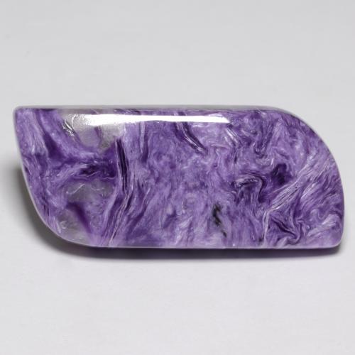 Medium Deep Violet Чароит Камень - 17ct Кабошон (ID: 548559)