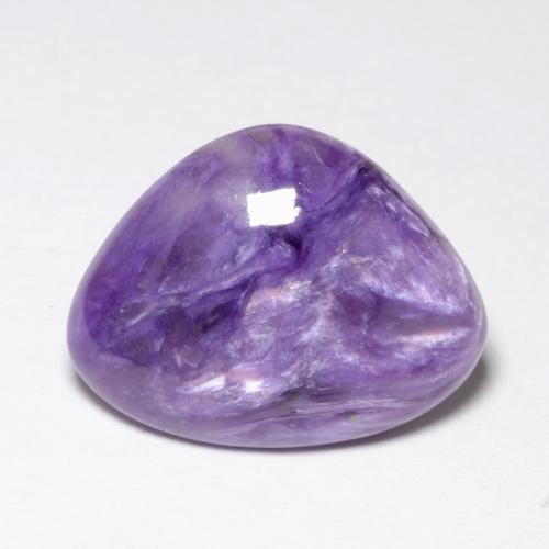 Violet moyen Charoïte gemme - 7.2ct Cabochon fantaisie (ID: 551175)