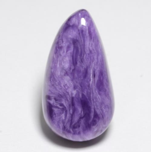 6.43 ct Violet Charoite Gemstone, Charoite Gem in Fancy Cabochon Shape for Sale.