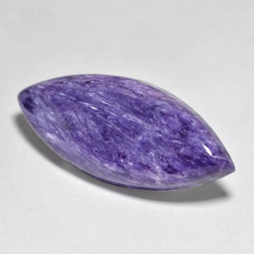 12.07 ct Violet Charoite Stone, Natural Charoite in Marquise Cabochon Shape for Sale