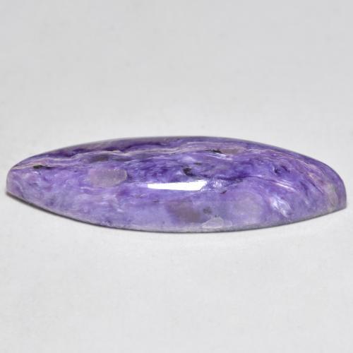 Charoite Gemstone in 25.9 x 8.5 mm Size for Sale, Charoite Stone in Light Velvet Purple Violet Color