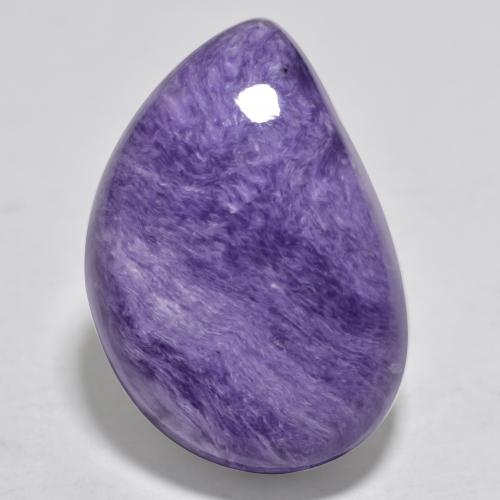 Medium Violet Charoite Gem - 17.1ct Fancy Cabochon (ID: 566950)
