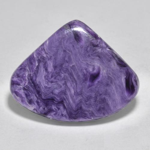 Violeta medio Charoita Gema - 26.2ct Cabujón Pera (ID: 566958)