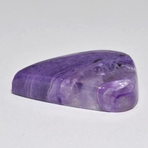 Charoite Gemstone in 26.1 x 17.7 mm Size for Sale, Charoite Stone in Medium-Dark Violet Color