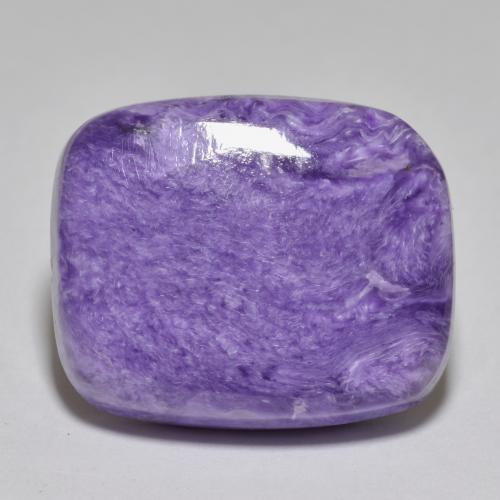Velvet Purple Violet Charoit Edelstein - 23ct Kissen Cabochon (ID: 567096)