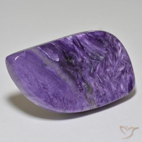 45.93 ct Violet Charoite Stone, Natural Charoite in Fancy Cabochon Shape for Sale