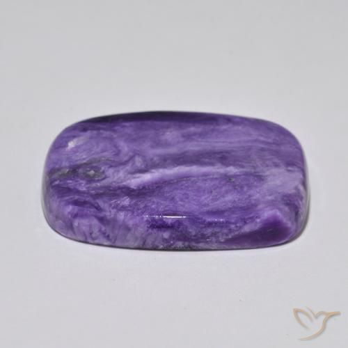 Charoite Gemstone in 30.8 x 23.7 mm Size for Sale, Charoite Stone in Velvet Purple Violet Color