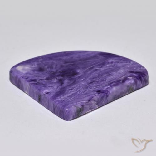 Charoite Gemstone in 34.5 x 31 mm Size for Sale, Charoite Stone in Medium Violet Color