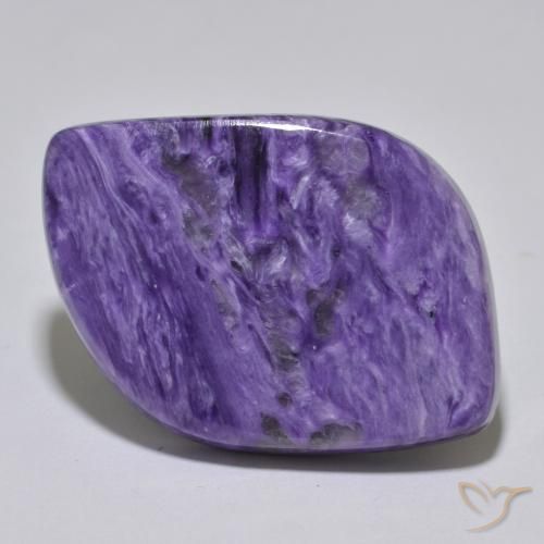 54.2 ct Fancy Charoite, 34.4 x 26.5 mm From Russia, Photo A