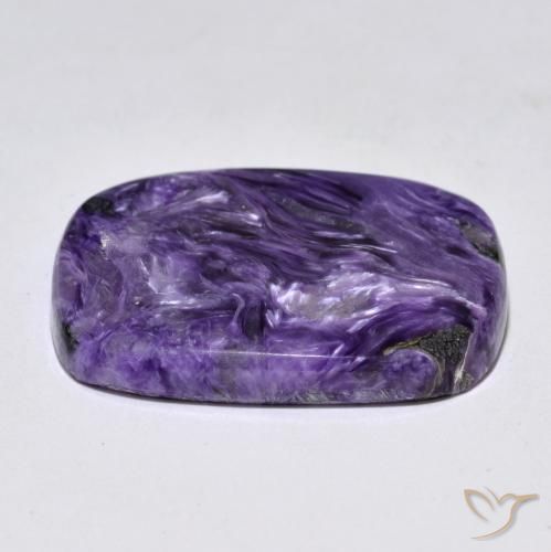 Charoite Gemstone in 30.4 x 24.7 mm Size for Sale, Charoite Stone in Dark Violet Color