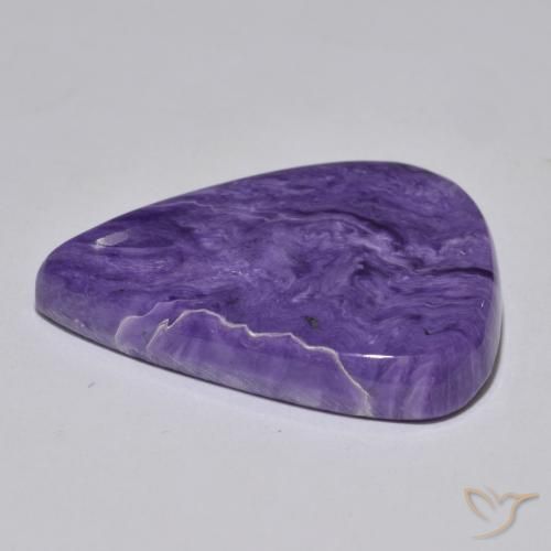 Charoite Gemstone in 30.8 x 27 mm Size for Sale, Charoite Stone in Deep Violet Color
