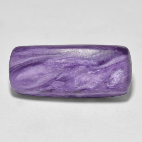 Medium Violet Charoite Gem - 9.7ct Cushion Cabochon (ID: 567658)