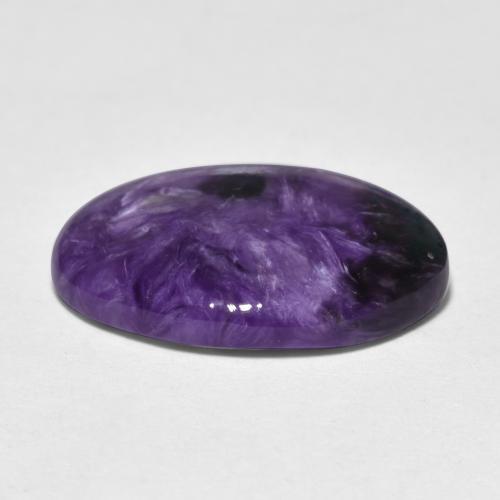 Charoite Gemstone in 16.9 x 12.1 mm Size for Sale, Charoite Stone in Dark Violet Color