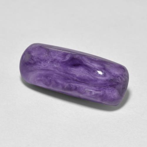 4.66 ct Violet Charoite Stone, Natural Charoite in Cushion Cabochon Shape for Sale