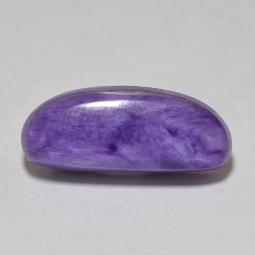 Dark Violet Charoite Gem - 4.5ct Fancy Cabochon (ID: 567673)