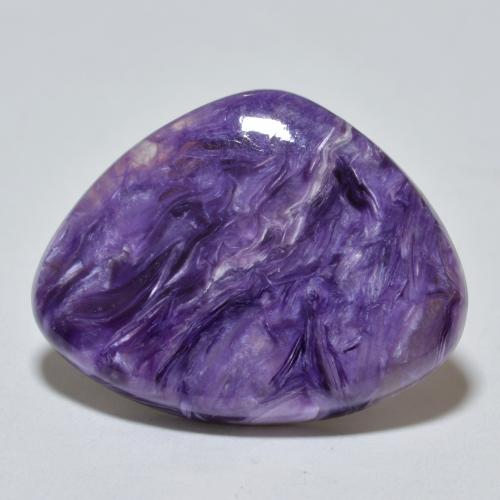 Medium Violet Charoite Gem - 14.9ct Fancy Cabochon (ID: 567767)