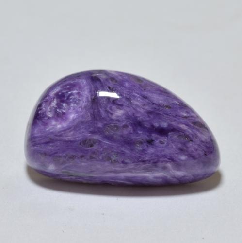 Medium Violet Charoite Gem - 7.8ct Fancy Cabochon (ID: 567768)