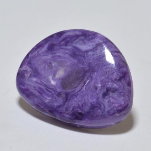 9.66 ct Violet Charoite Stone, Natural Charoite in Fancy Cabochon Shape for Sale