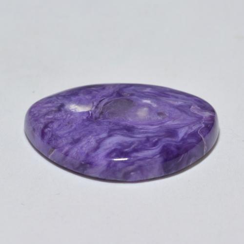 Charoite Gemstone in 20.2 x 15.6 mm Size for Sale, Charoite Stone in Medium Violet Color