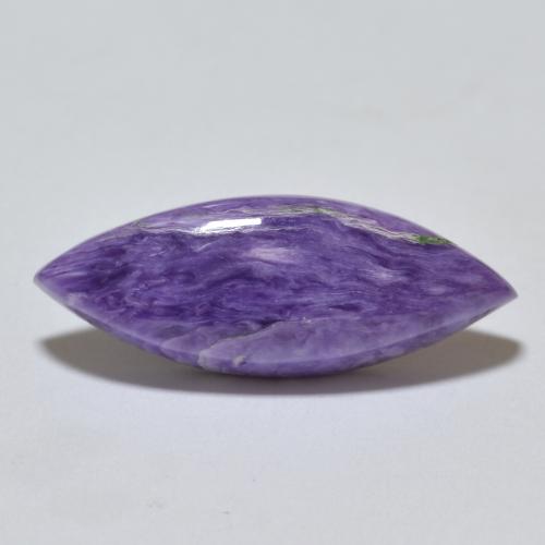 Deep Violet Charoite Gem - 5.5ct Marquise Cabochon (ID: 567773)