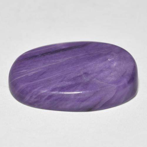 Charoite Gemstone in 22.1 x 16.7 mm Size for Sale, Charoite Stone in Velvet Purple Violet Color