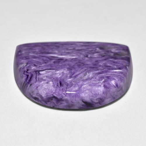 Charoite Gemstone in 27.5 x 23.8 mm Size for Sale, Charoite Stone in Dark Violet Color