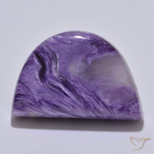 16.25 ct Fancy Charoite, 21.2 x 14.1 mm From Russia, Photo A