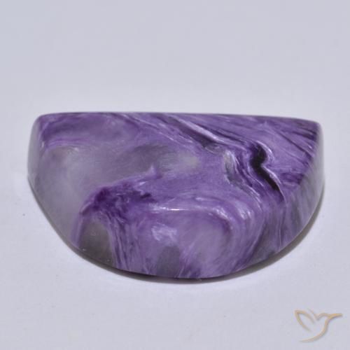 Charoite Gemstone in 21.2 x 14.1 mm Size for Sale, Charoite Stone in Dark Violet Color